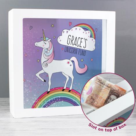 Personalised Unicorn Keepsake / Money Box Extra Image 2